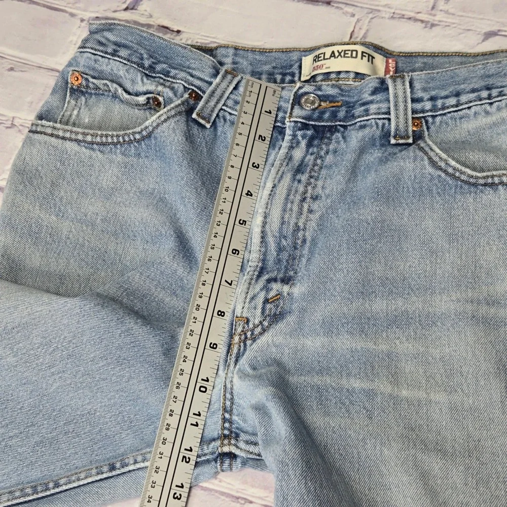 Y2K Levis 550 Relaxed‎ Fit Light Wash Blue Denim Jeans Mens 36x34 100% Cotton